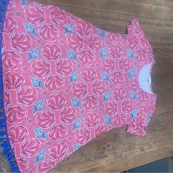 Simply Southern Pink and Blue Floral Dress - Picture 8 of 8